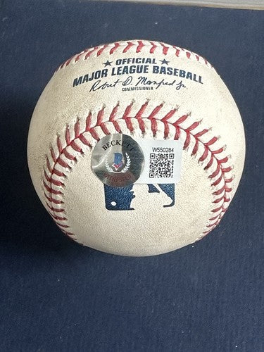 Kodai Senga Mets Signed GAME USED GHOST FORK Auto Pitched Baseball Mlb Bas Coa