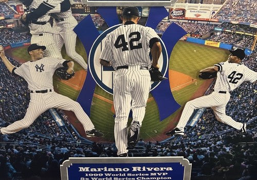 Mariano Rivera Signed Framed Chit 3D Photo Collage Yankees WS MVP Auto Steiner