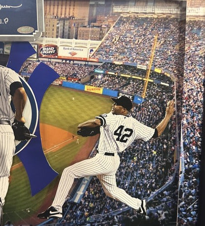 Mariano Rivera Signed Framed Chit 3D Photo Collage Yankees WS MVP Auto Steiner