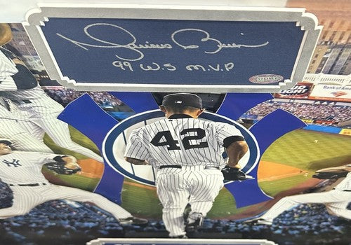 Mariano Rivera Signed Framed Chit 3D Photo Collage Yankees WS MVP Auto Steiner