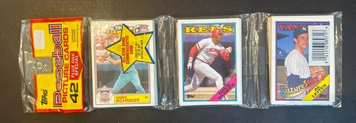1988 topps al leiter Rc Error Yankees Rack Pack On Top No Ny Logo Mint Sealed