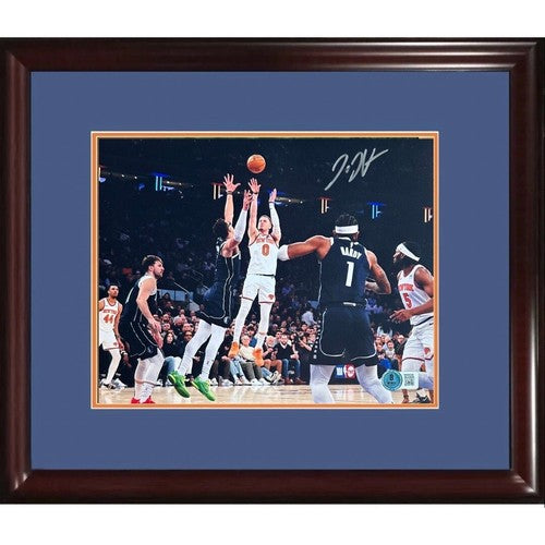 Donte Divincenzo Signed 8x10 Framed Photo Knicks Jump Shot Autograph BAS COA