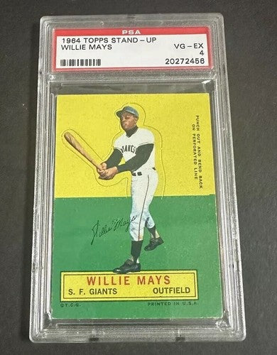 1964 Topps Stand-Up Willie Mays PSA 4 Ex Beauty Clean Looks Nicer Hof