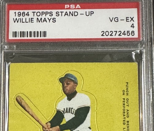 1964 Topps Stand-Up Willie Mays PSA 4 Ex Beauty Clean Looks Nicer Hof