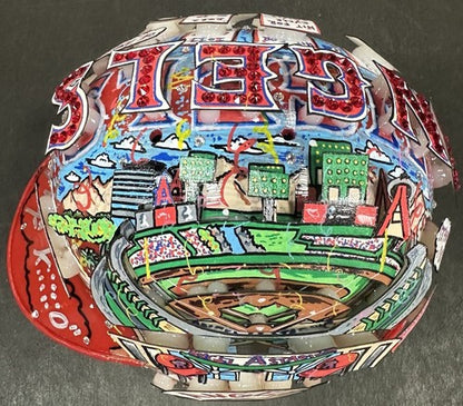 Mike Trout Signed Fazzino 3D Pop Art Angels Mini Helmet Kiiiiid /27 Auto MLB COA
