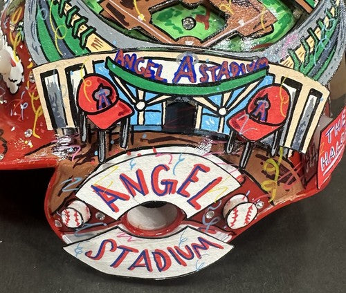 Mike Trout Signed Fazzino 3D Pop Art Angels Mini Helmet Kiiiiid /27 Auto MLB COA