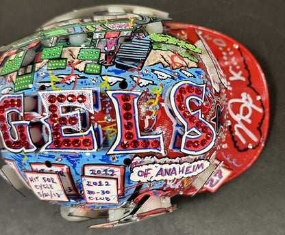 Mike Trout Signed Fazzino 3D Pop Art Angels Mini Helmet Kiiiiid /27 Auto MLB COA