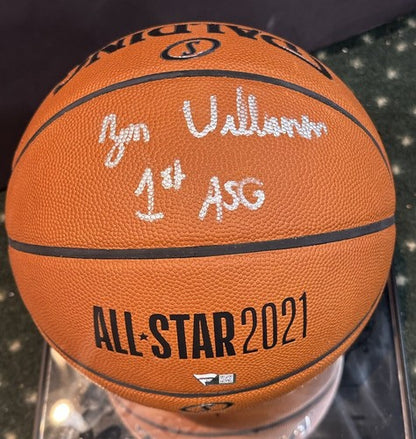 Zion Williamson Signed 1st ASG 2021 Basketball Auto Pelicans Fanatics With Case