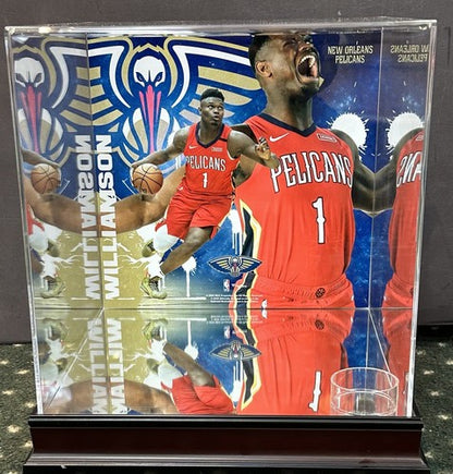 Zion Williamson Signed 1st ASG 2021 Basketball Auto Pelicans Fanatics With Case