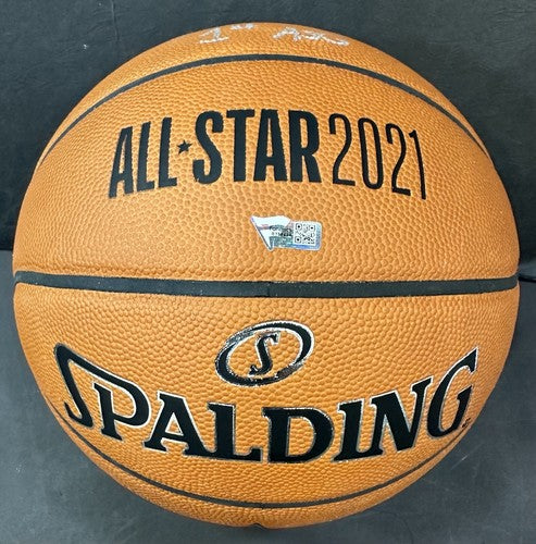 Zion Williamson Signed 1st ASG 2021 Basketball Auto Pelicans Fanatics With Case