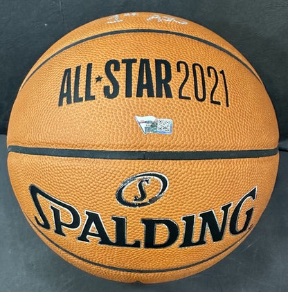 Zion Williamson Signed 1st ASG 2021 Basketball Auto Pelicans Fanatics With Case
