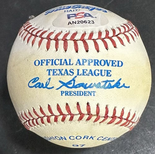 Darryl Strawberry Signed Texas League Baseball Mets 82 MVP Rookie Auto PSA COA