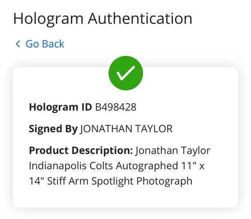 Jonathan Taylor Colts Signed 11x14 Spotlight Photo Framed Mint Auto Fanatics COA