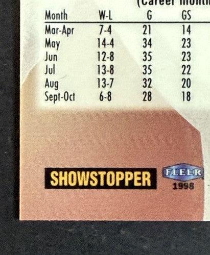 1998 FLEER FLAIR SHOWCASE ROW  #85 PEDRO MARTINEZ SP #/1000 NM - Mint Sharp HOF