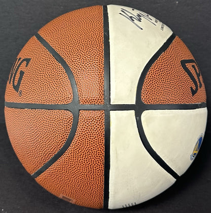 Klay Thompson Signed Spalding Basketball Warriors Record 73-9 Autograph LE COA