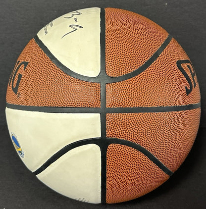 Klay Thompson Signed Spalding Basketball Warriors Record 73-9 Autograph LE COA