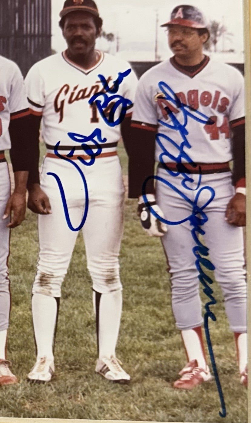 Angels Giants All Star Signed  Framed Photo Reggie Jackson Carew Auto HOF Coa