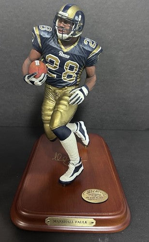 Danbury Mint  Los Angeles Rams Marshall Faulk Figurine Brand New In Box Nib HOF