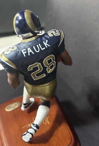 Danbury Mint  Los Angeles Rams Marshall Faulk Figurine Brand New In Box Nib HOF