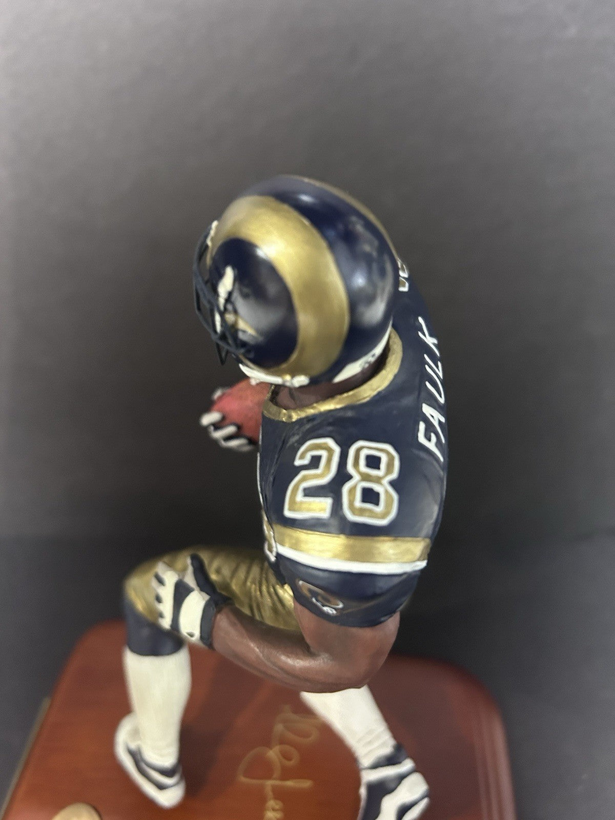 Danbury Mint  Los Angeles Rams Marshall Faulk Figurine Brand New In Box Nib HOF