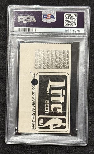 1985 NBA All Star Game Ticket Stub Michael Jordan Rookie DEBUT 1st AS PSA 4 Rare