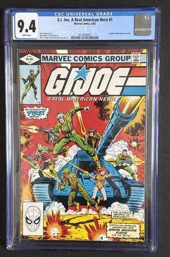 G.I. JOE: A REAL AMERICAN HERO #1 CGC 9.4  1982 1st Snake-Eyes Cobra Commander