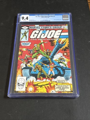 G.I. JOE: A REAL AMERICAN HERO #1 CGC 9.4  1982 1st Snake-Eyes Cobra Commander