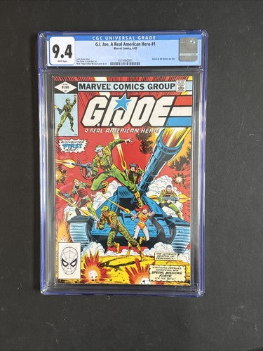G.I. JOE: A REAL AMERICAN HERO #1 CGC 9.4  1982 1st Snake-Eyes Cobra Commander