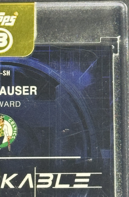 2026 Topps 3 Sam Hauser Remarkable Auto /49 #RM-SH Boston Celtics Mint Encased