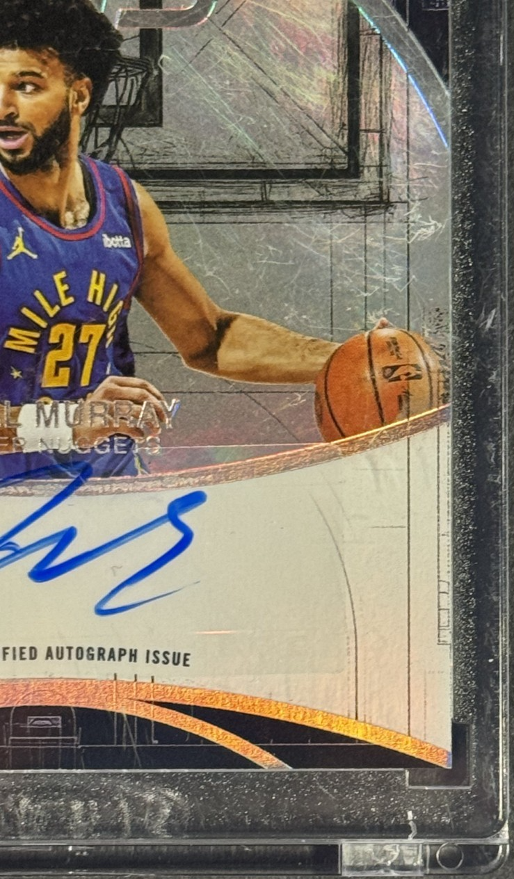 2025 Topps 3 Jamal Murray Serendipitous Sigs Mint Auto /49 Encased Nuggets