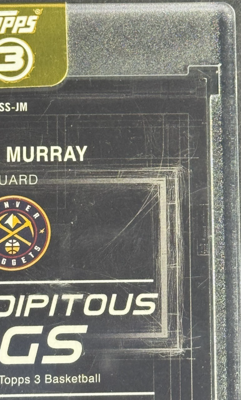 2025 Topps 3 Jamal Murray Serendipitous Sigs Mint Auto /49 Encased Nuggets