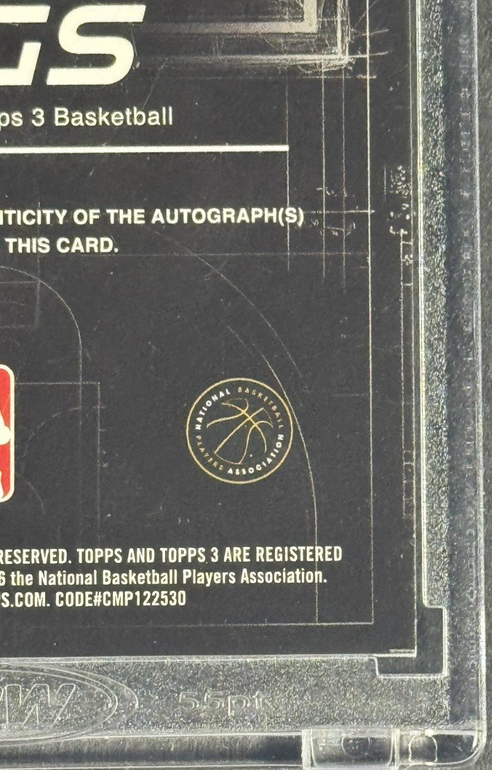 2025 Topps 3 Jamal Murray Serendipitous Sigs Mint Auto /49 Encased Nuggets
