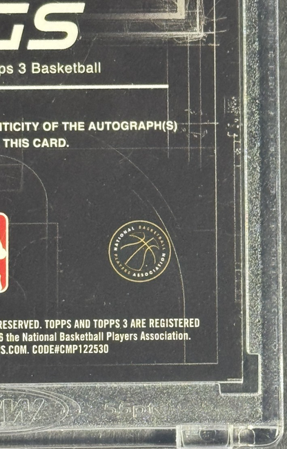 2025 Topps 3 Jamal Murray Serendipitous Sigs Mint Auto /49 Encased Nuggets