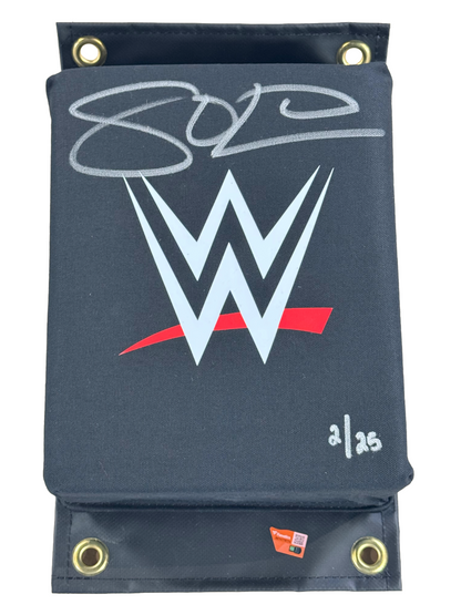 Solo Sikoa Signed WWE Logo Turnbuckle LE /25 Auto Fanatics WWE Under Wraps COA