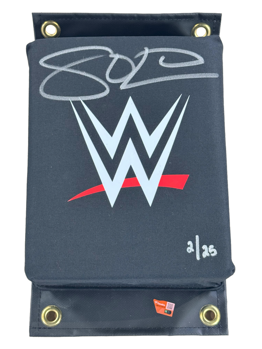 Solo Sikoa Signed WWE Logo Turnbuckle LE /25 Auto Fanatics WWE Under Wraps COA