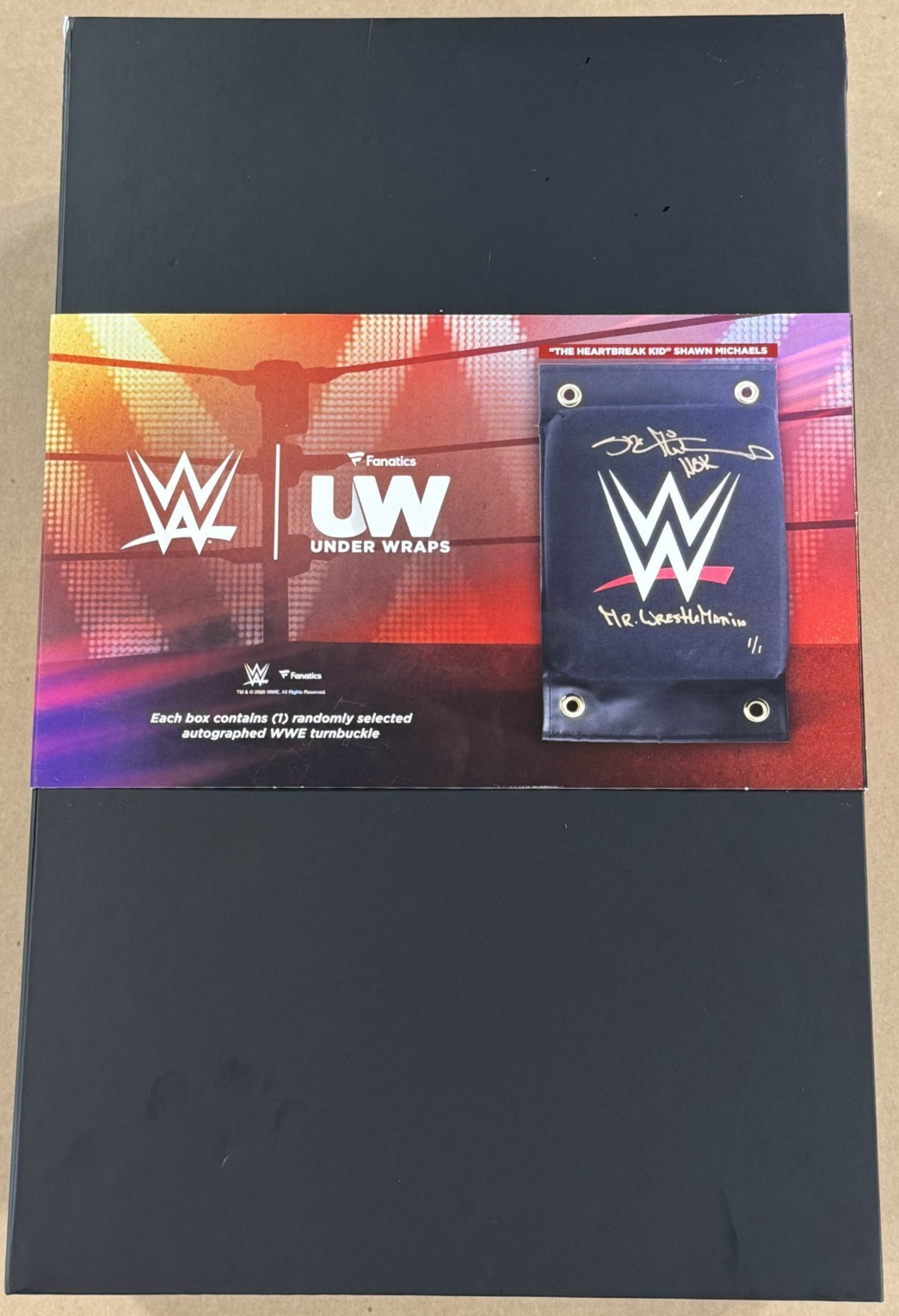 Solo Sikoa Signed WWE Logo Turnbuckle LE /25 Auto Fanatics WWE Under Wraps COA