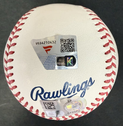 Cam Schlittler Signed Official Baseball MLB Debut Auto Fanatics MLB NY Yankees