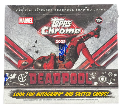 2025 Topps Chrome Deadpool Hobby Box Factory Sealed
