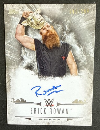 2016 Topps WWE Undisputed Erick Rowan Signed  /299 Mint Auto Wyatt Family