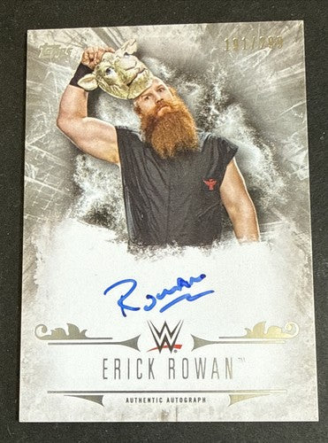 2016 Topps WWE Undisputed Erick Rowan Signed  /299 Mint Auto Wyatt Family