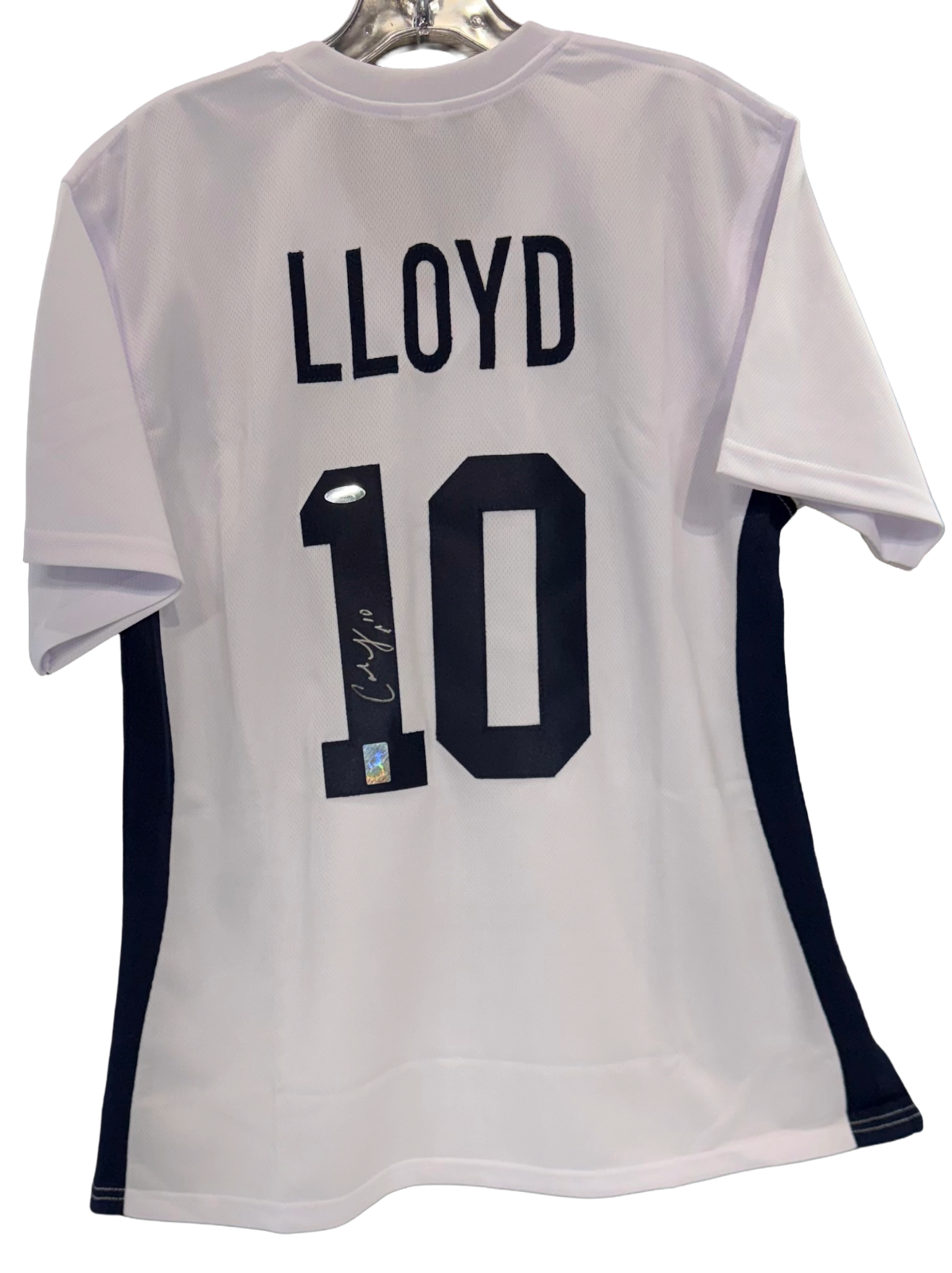 Carli Lloyd Signed Custom #10 Blue White Jersey Team USA Autograph TriStar COA