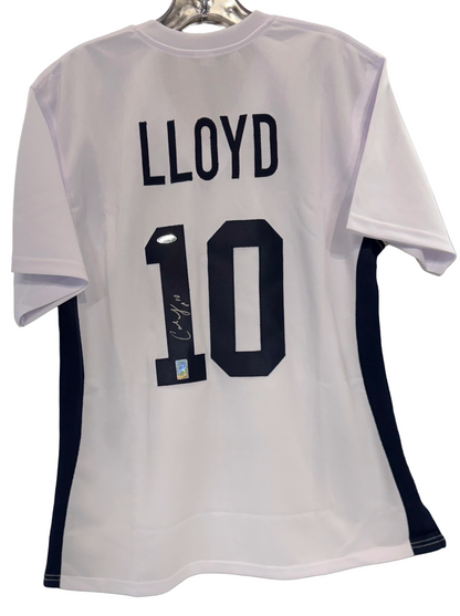 Carli Lloyd Signed Custom #10 Blue White Jersey Team USA Autograph TriStar COA