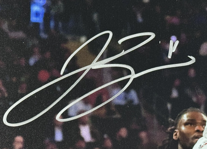 Jalen Brunson Signed 16x20 Framed Photo w/ Coin NY Knicks Mint Auto Fanatics