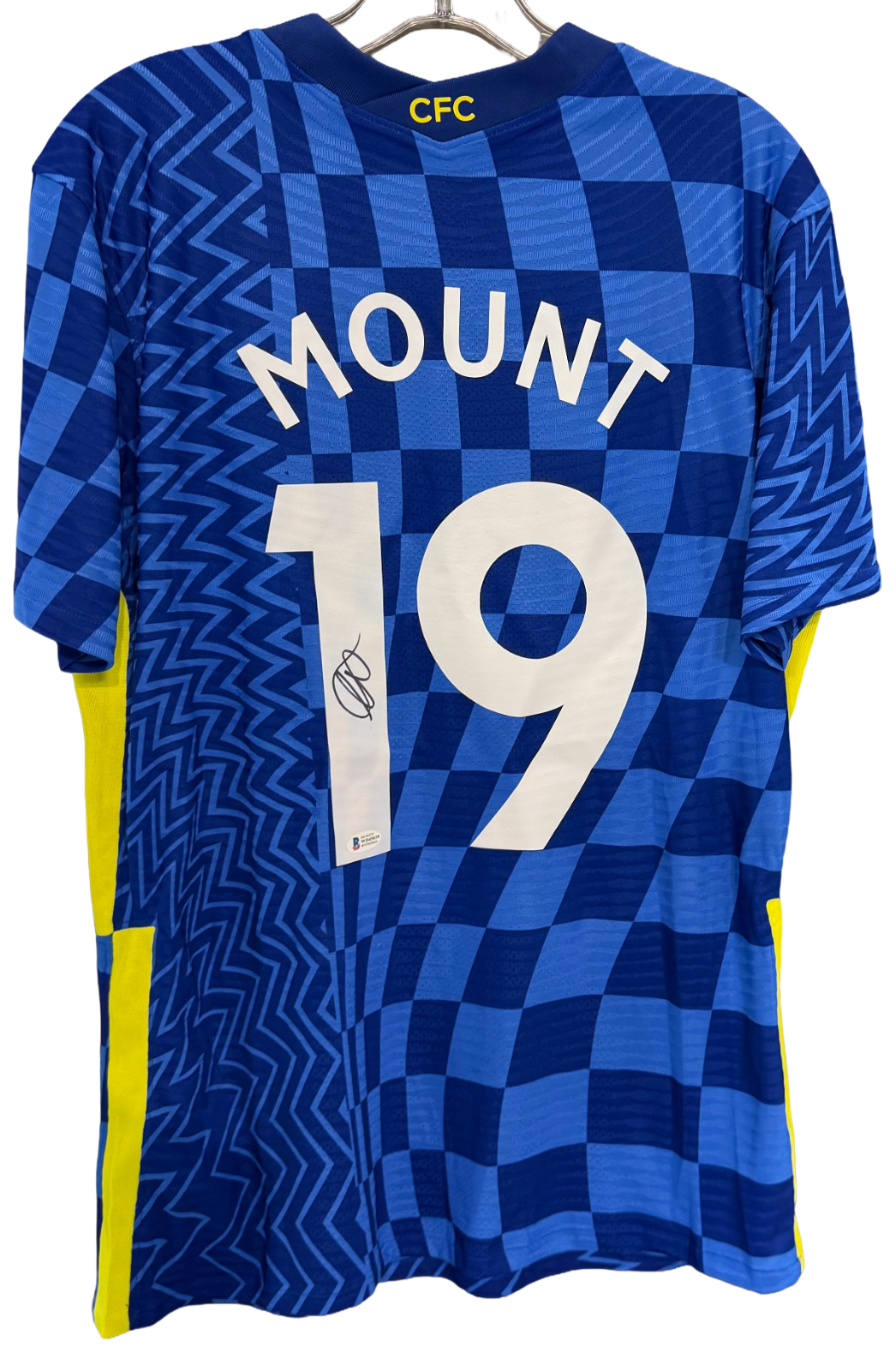 Mason Mount Signed Authentic Nike DriFit L Soccer Jersey Chelsea FC Auto BAS COA