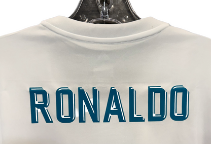 Cristiano Ronaldo Signed White Adidas Soccer Jersey #7 Real Madrid Auto BAS COA