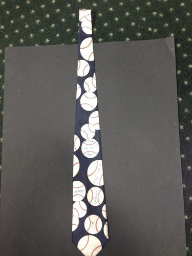 Phil Rizzuto Signed Baseball Tie Ins Mvp 1950 Hof 94 Scooter Autograph Cbm Coa