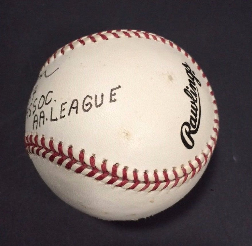 Bob Lennon Signed 64 HR 1954 AA League ONL Baseball NY Giants Auto CBM COA