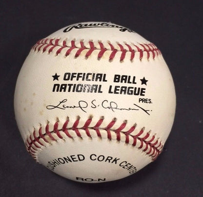 Bob Lennon Signed 64 HR 1954 AA League ONL Baseball NY Giants Auto CBM COA