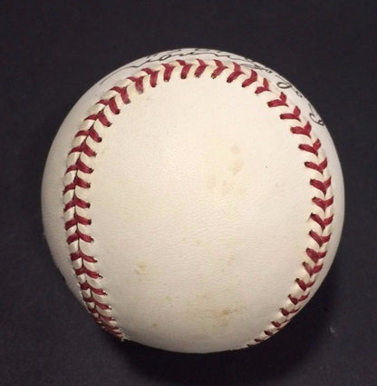 Bob Lennon Signed 64 HR 1954 AA League ONL Baseball NY Giants Auto CBM COA