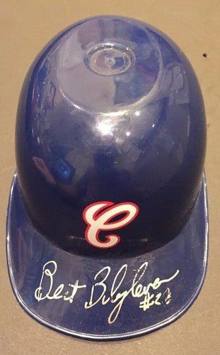 Bert Blyleven Signed Baseball Mini Helmet #28 Indians Twins Hof Auto Cbm COA